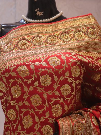 "The Bridal Red" Vol 19 Premium Banarasi Silk Saree