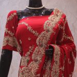 “The Lightning Red” Premium Designer Saree