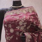 “The Dark Mauve” Premium Designer Saree