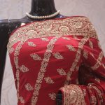 “The Carmine Red” Premium Handcrafted Saree
