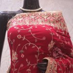 “The Raspberry Sorbet” Premium Designer Saree