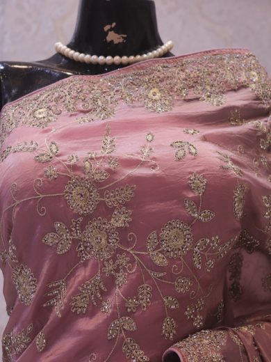 “The Thistle Purple” Premium Designer Saree
