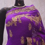 “The French Violet” Premium Designer Saree