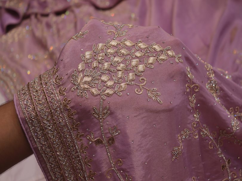 “The Lilac” Premium Handcrafted Saree - Image 5