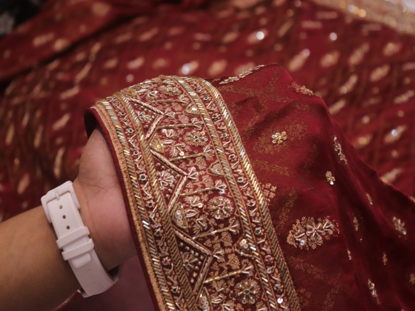 “The Rustic Maroon” Premium Designer Saree - Image 5