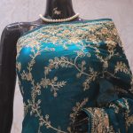 “The Peacock Blue” Premium Handcrafted Saree