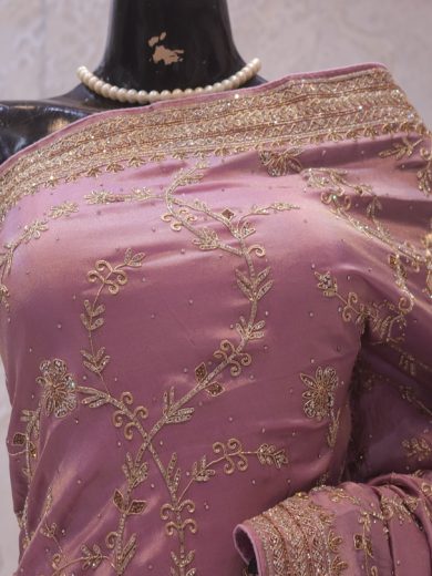 “The Lilac” Premium Handcrafted Saree