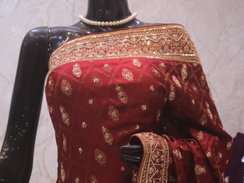 “The Rustic Maroon” Premium Designer Saree