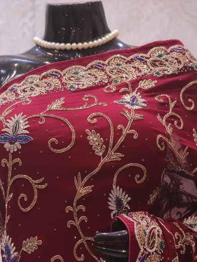 “The Subtle Merlot” Vol 2 Premium Designer Saree
