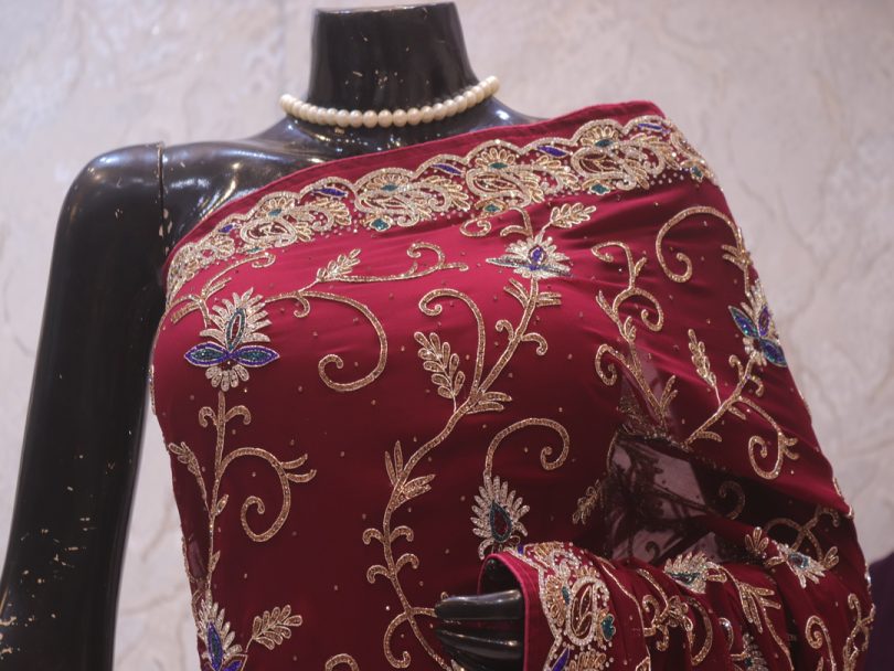 “The Subtle Merlot” Vol 2 Premium Designer Saree