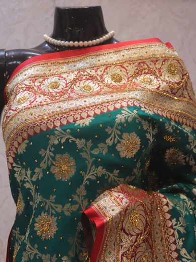 "The Persian Green" Vol 6 Premium Banarasi Silk Saree