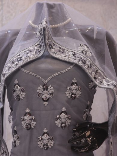 "The Gray Duet" Premium Bridal Lehenga