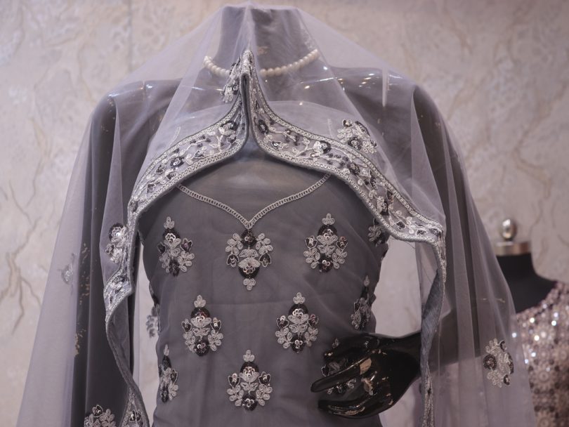 "The Gray Duet" Premium Bridal Lehenga