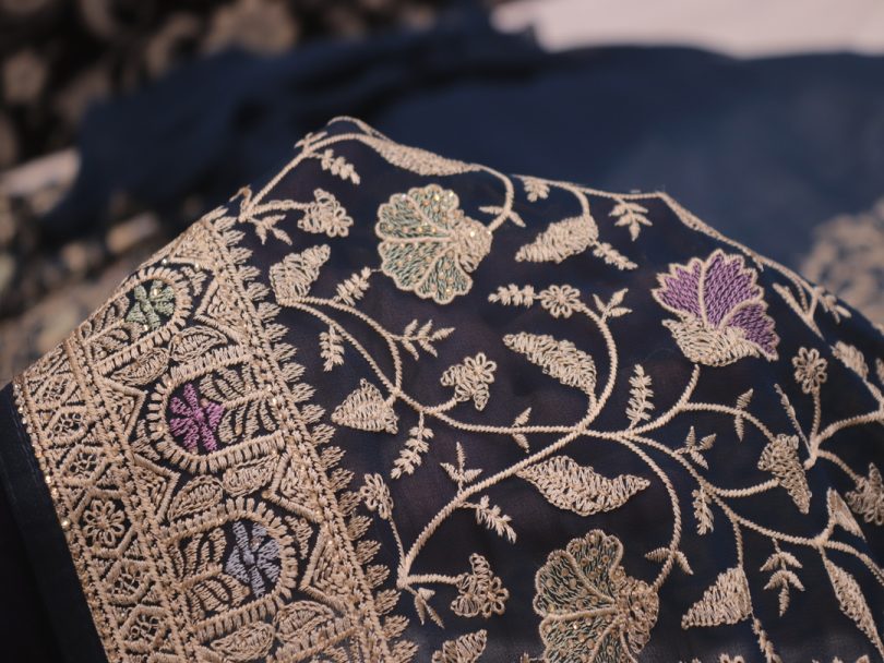 "The Navy Blue" Premium Designer Saree - Image 5