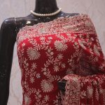 "The Persian Red" Premium Designer Saree