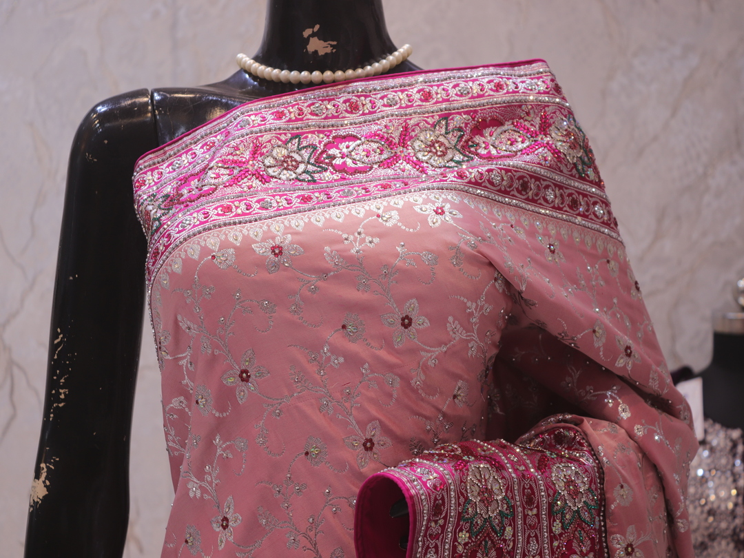 "The Pink Duet" Vol 5 Premium Banarasi Silk Saree
