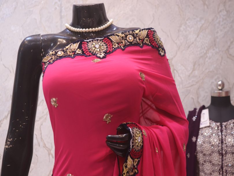 "The Pink Duet" Premium Designer Saree