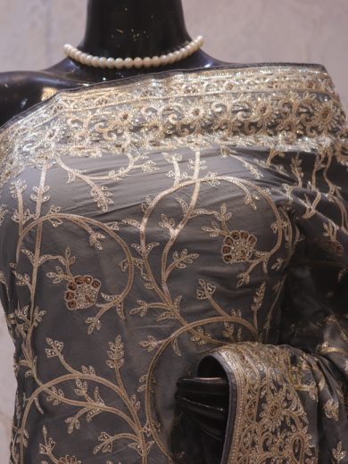 "The Silver Lining" Premium Designer Saree