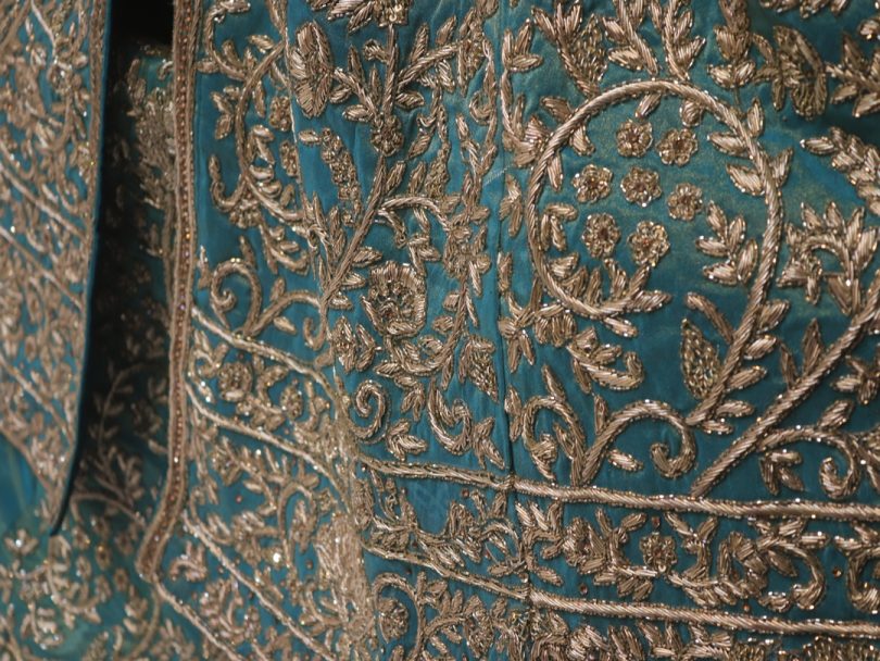 "The Arctic Blue" Premium Bridal Lehenga - Image 5