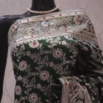 "The Green Moissanite" Premium Banarasi Silk Saree