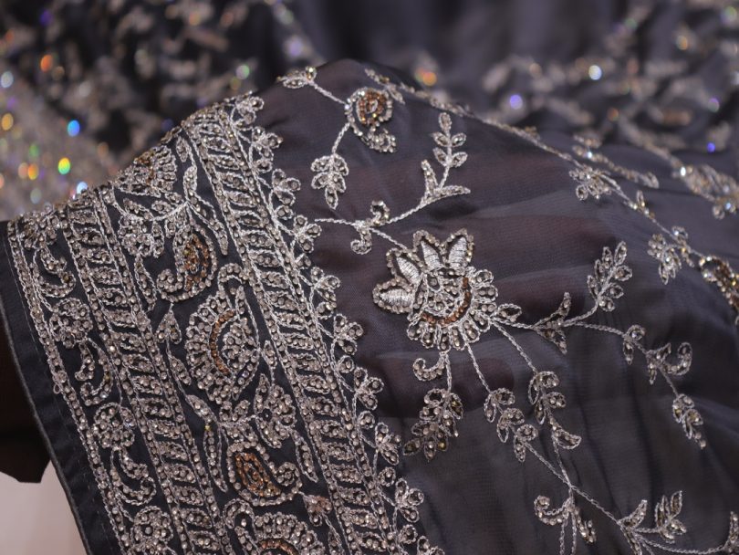 “The Gray” Premium Designer Saree - Image 5