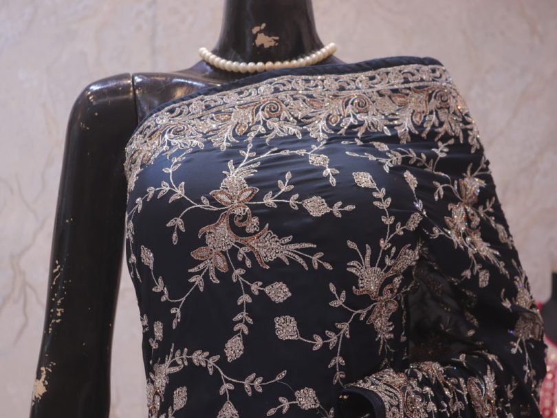 “The Teal Blue” Premium Designer Saree