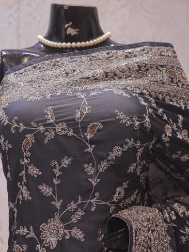 “The Gray” Premium Designer Saree