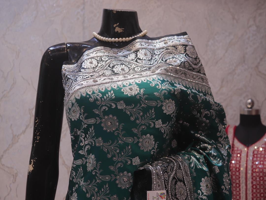 "The Persian Green" Vol 7 Premium Banarasi Silk Saree