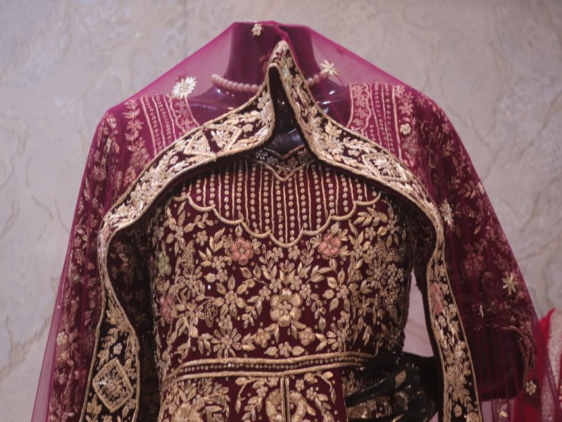 "The Mulberry Splash" Premium Bridal Farshi Sharara