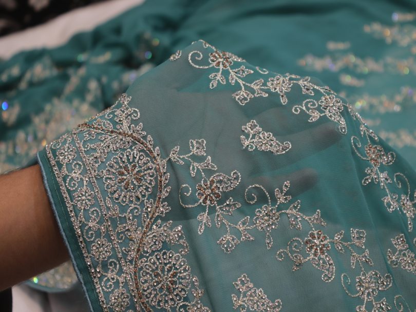“The Wintergreen Dream” Premium Designer Saree - Image 5