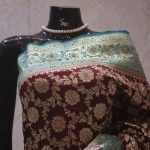 "The Garnet Duet" Premium Banarasi Silk Saree