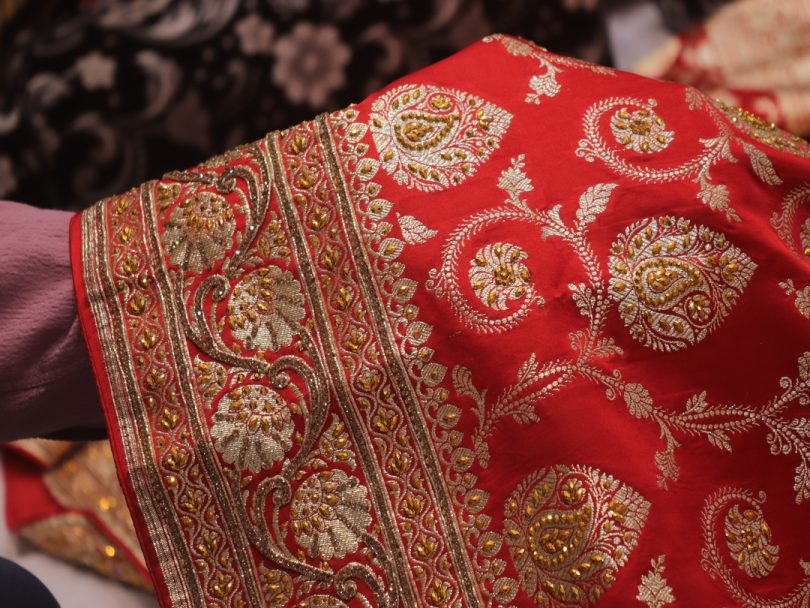 "The Crimson Red" Premium Banarasi Silk Saree - Image 5
