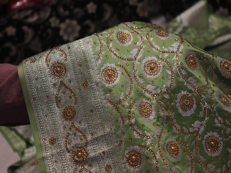 "The French Green" Vol 2 Premium Banarasi Saree - Image 5