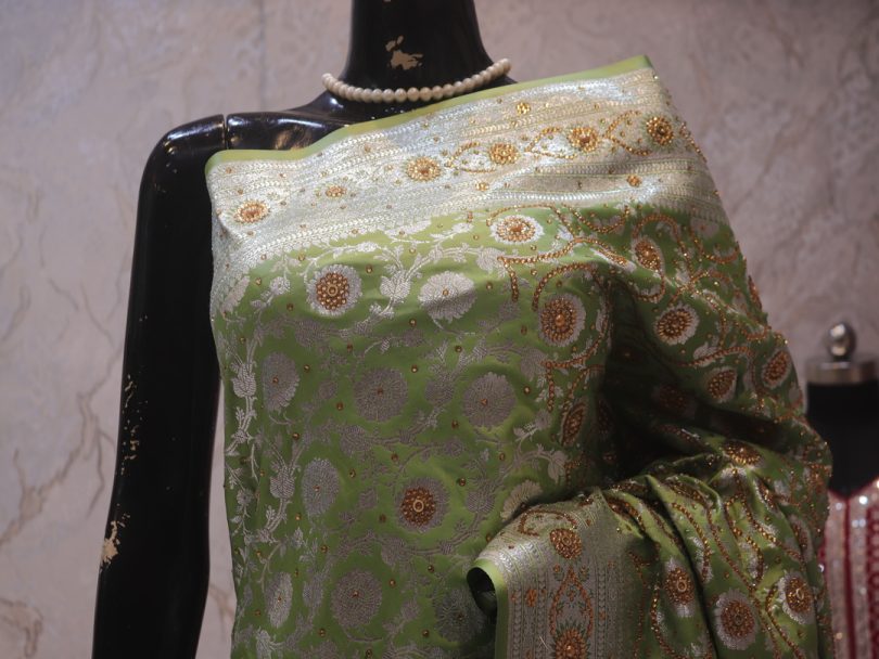 "The French Green" Vol 2 Premium Banarasi Saree