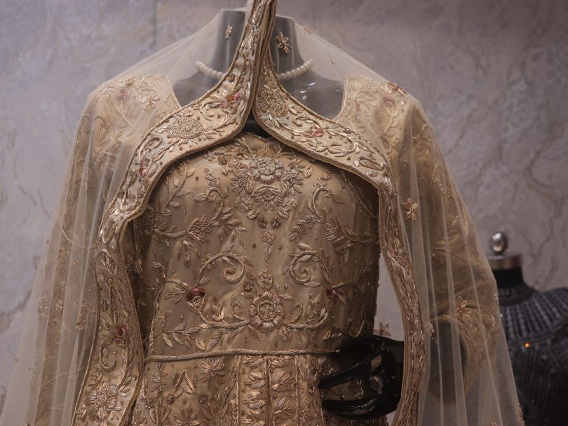 "The Cream Gold" Premium Bridal Lehenga