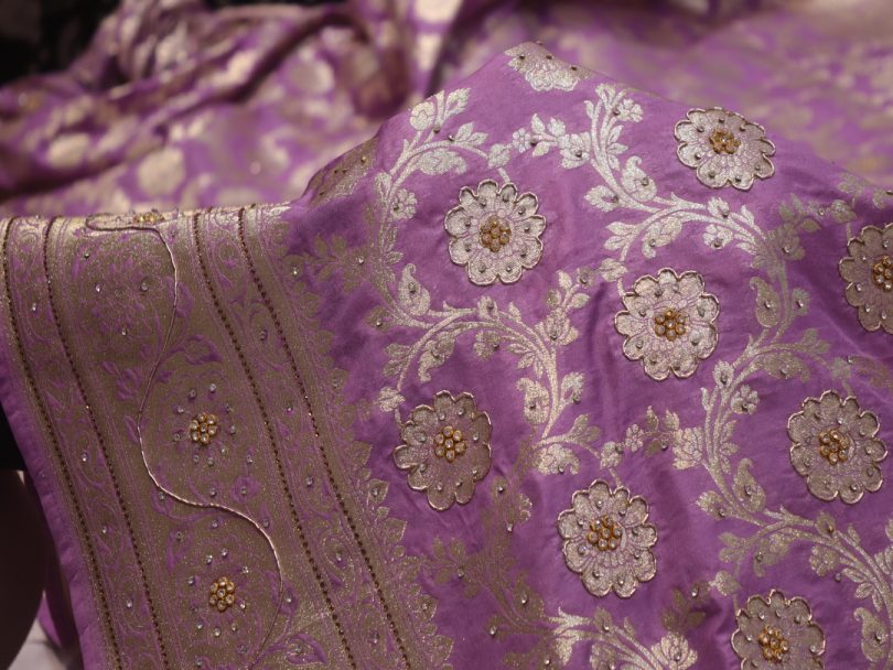 "The Lilac" Premium Banarasi Silk Saree - Image 4