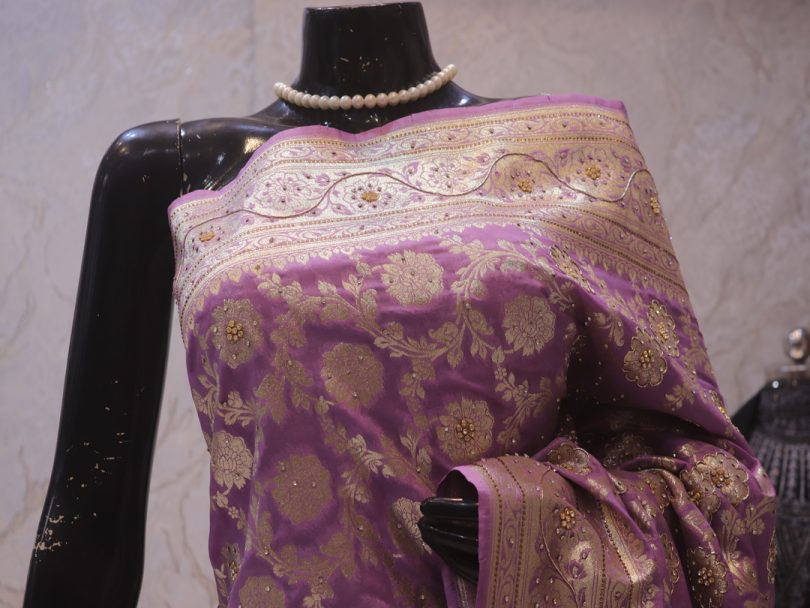"The Lilac" Premium Banarasi Silk Saree