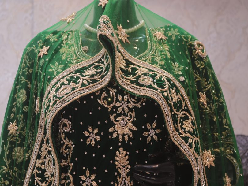 "The Turkish Green" Bridal Tail Cut
