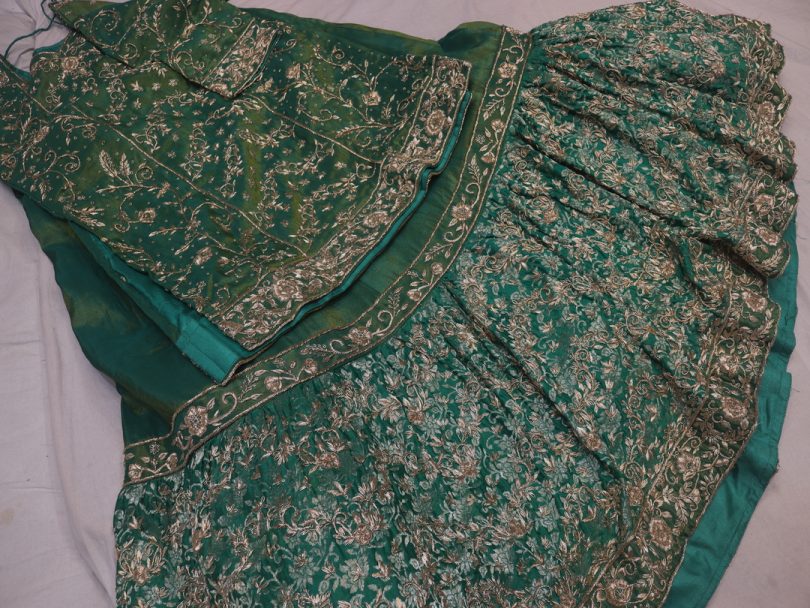 "The Turquoise Green" Premium Bridal Farshi Sharara - Image 5