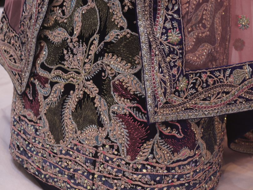 "The Dark Sapphire" Designer Lehenga - Image 5