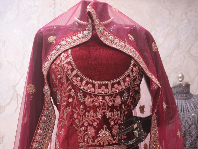 "The Maroon Duet" Designer Lehenga