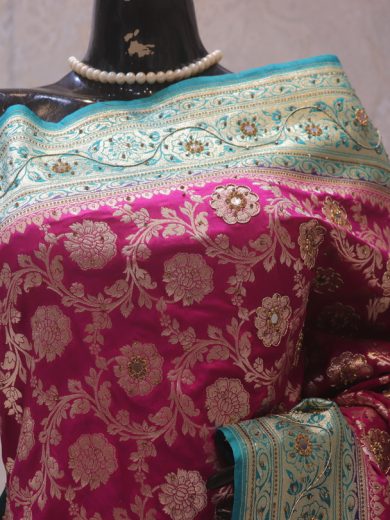 "The French Pink" Premium Banarasi Silk Saree