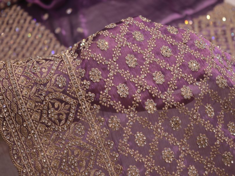 “The Russian Violet” Premium Designer Saree - Image 5