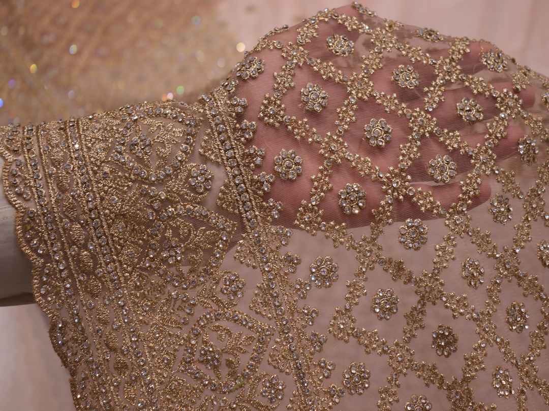 "The Pastel Peach" Premium Designer Saree - Image 5