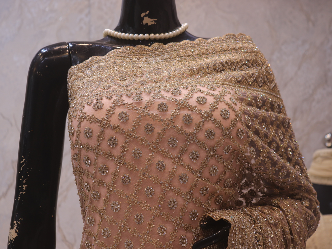 "The Pastel Peach" Premium Designer Saree