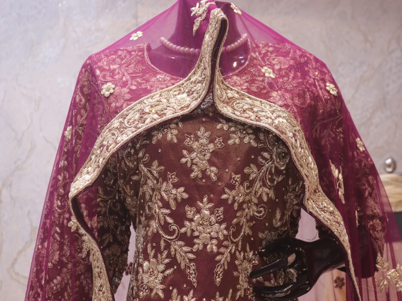 "The Dark Mauve" Premium Zardozi Lehenga