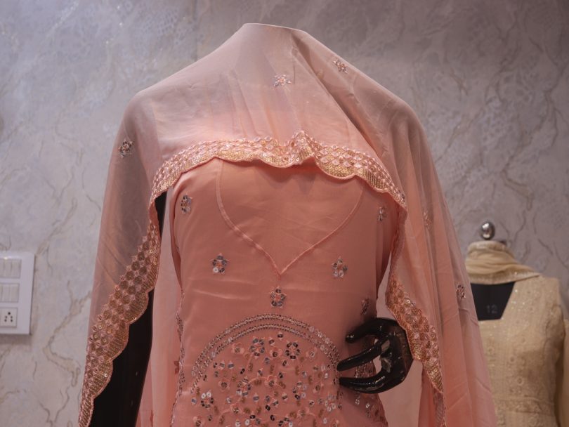 “The Peach Petals” Premium Designer Lehenga