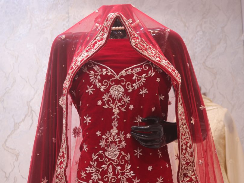 "The Carmine Red" Premium Bridal Lehenga
