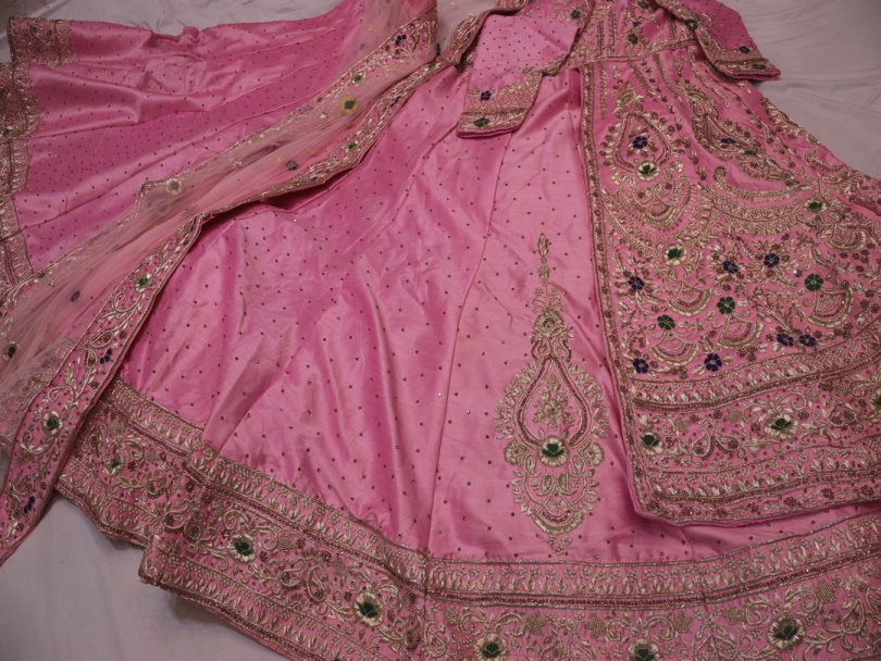 "The Blush Pink" Premium Long Koti Lehenga - Image 5