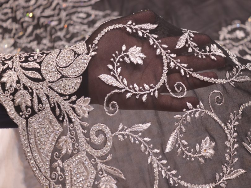 "The Onyx Black" Premium Designer Saree - Image 5